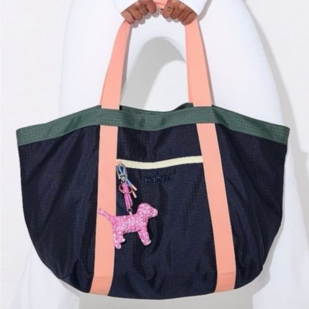 Pink Black Tote Bag